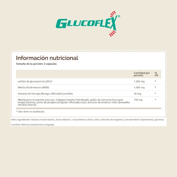 Glucosamina y MSM Glucoflex® (60 caplets), Windmill