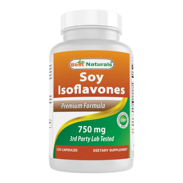 Isoflavonas de Soya 750 mg (120 caps), Best Naturals