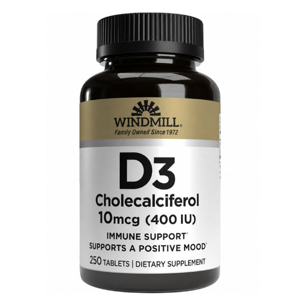 Vitamina D3 10 mcg (400 UI) (250 tabs), Windmill