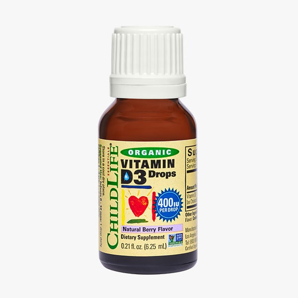 Vitamina D3 Organica 400 UI para Niños (0.21 fl oz/6.25ml), Child Life