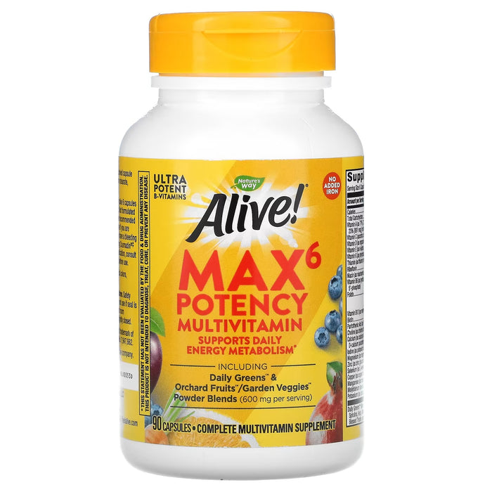 Alive!® Max6 Multivitaminico De Potencia (90 caps), Nature's Way
