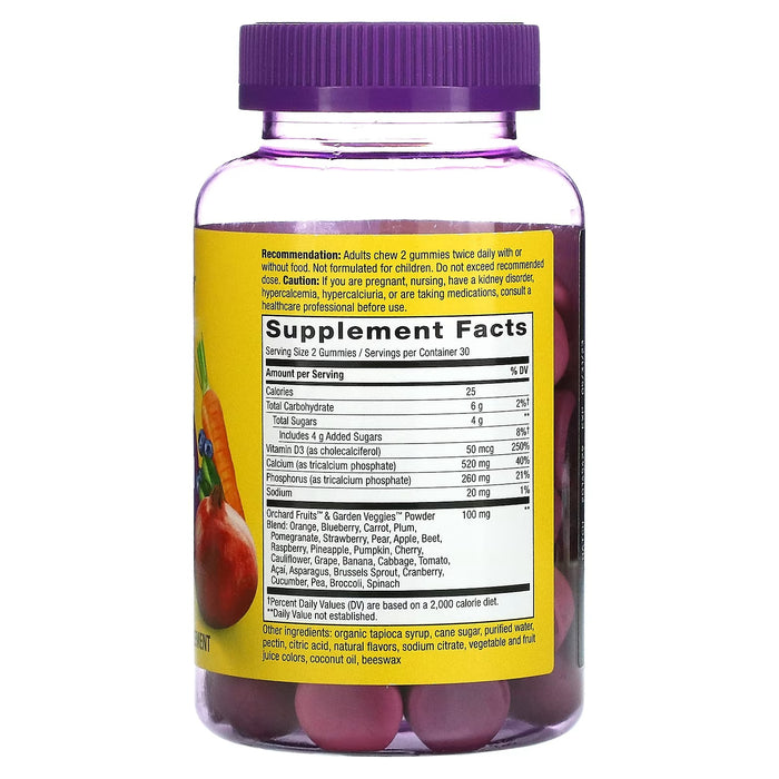 Alive!® Calcio + Vitamina D3 (60 gomitas), Nature's Way