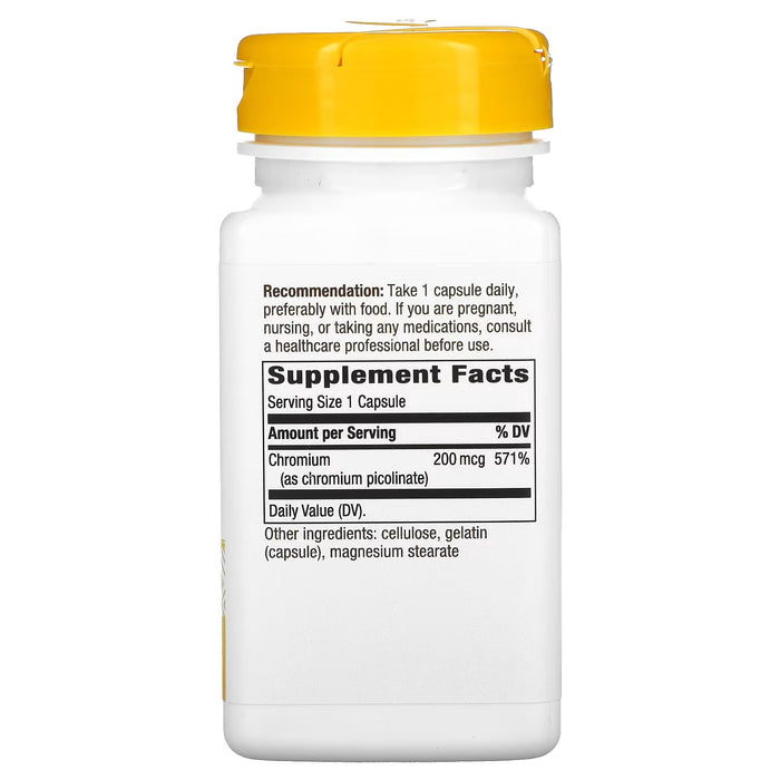 Picolinato De Cromo 200 mcg (100 caps), Nature's Way