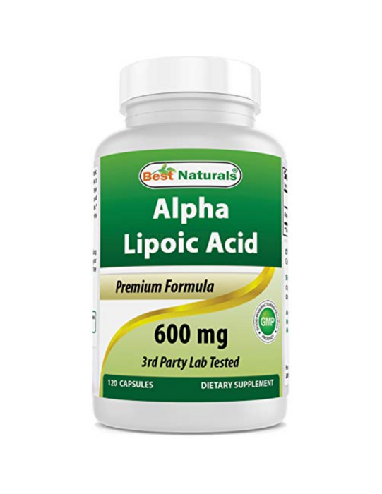 Acido Alfa Lipoico 600 mg (120 caps), Best Naturals