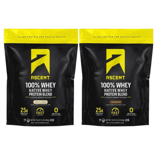 KIT #28 Proteína Whey Chocolate + Vainilla, Ascent
