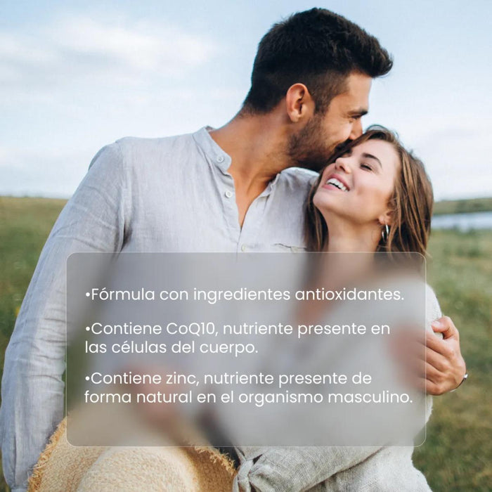 L-Carnitina 1300 mg + CoQ10 400 mg + NAC 400 mg + DHA 400 mg - FertiHim