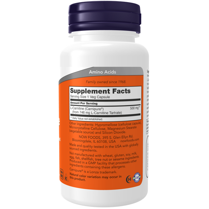 L-Carnitine 500 mg (60 veg caps) / L-Carnitine 500 mg