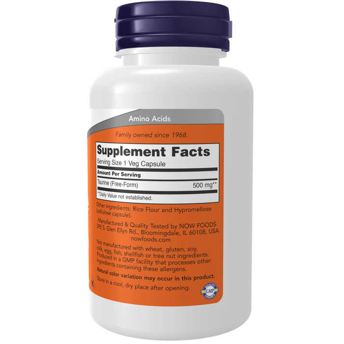 Taurine 500 mg (100 Veg Caps) / Taurine 500 mg