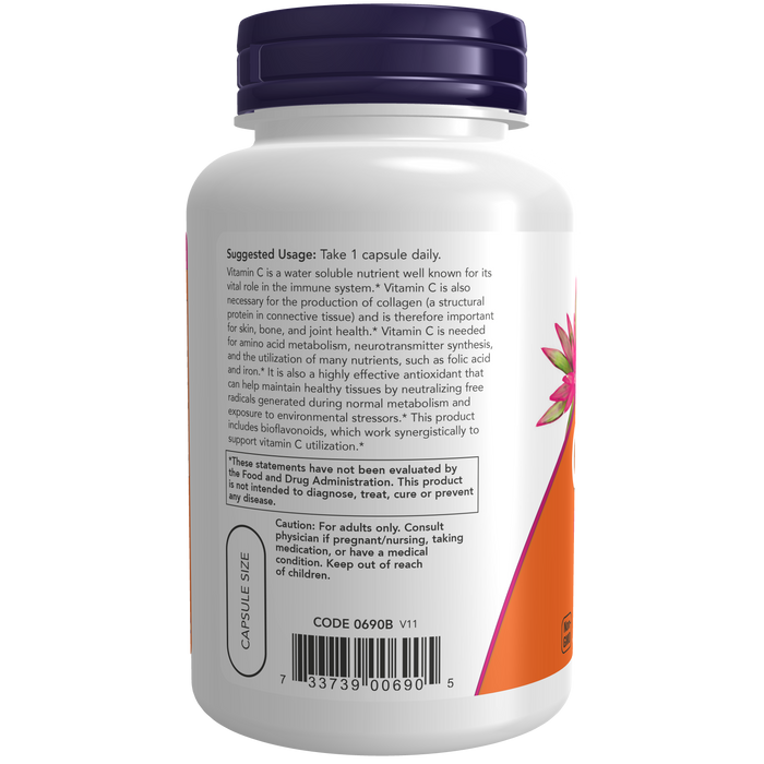 Vitamin C 1000 with Bioflavonoids (100 VegCaps)/ Vitamin C-1000 Bioflavonoids
