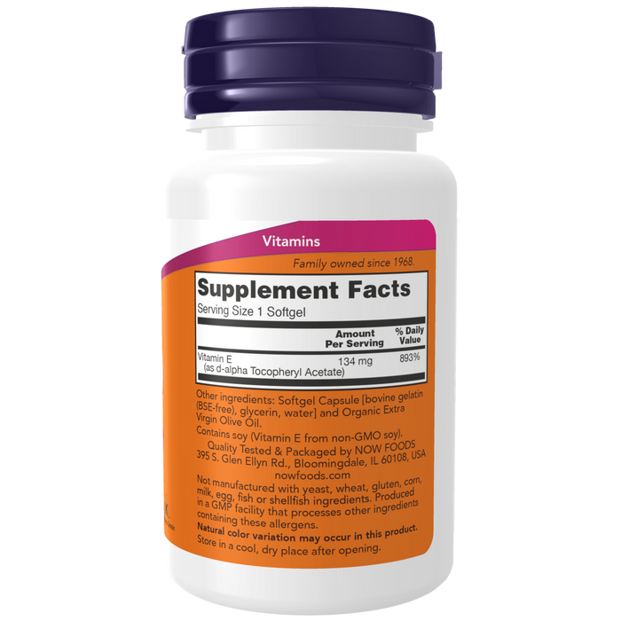 Vitamin E-200 D-Alpha Tocopheryl (100 Softgels) / Vitamin E-200 D-Alpha Tocopheryl