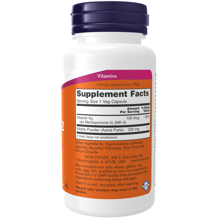 Vitamina K-2 100 mcg (100 veg caps)