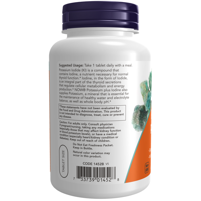 Potassium 99 mg plus iodine (180 Tabs) / Potassium plus Iodine