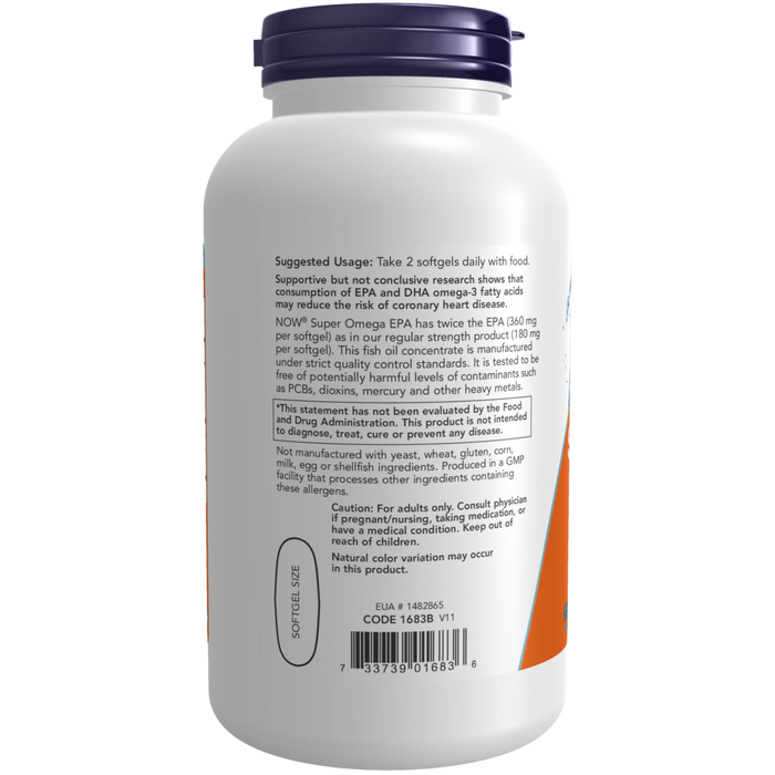 Super Omega EPA, double strength 360 EPA / 240 DHA (240 SFG) / Double Strength