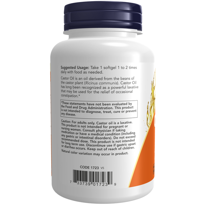 Aceite de Ricino/ Castor Oil 650 mg (120 softgels)