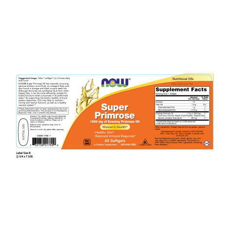 Super Primrose 1300mg (60 Softgels)