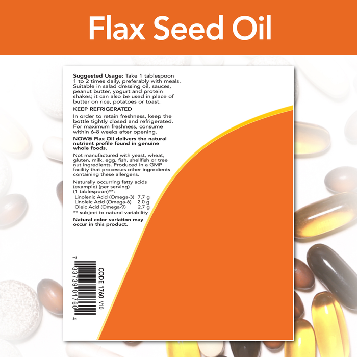 Organic Flax Seed Oil Liquid (12 fl. oz ) /Flax Seed Oil Liquid, Organic