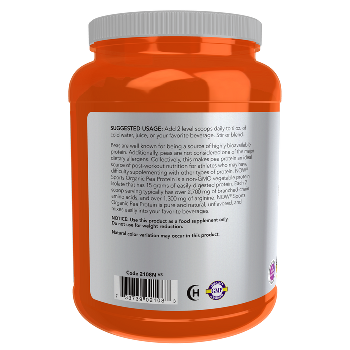 Pea Protein, Organic Powder 680gr (1.5 lbs)/ Pea protein, organic powder