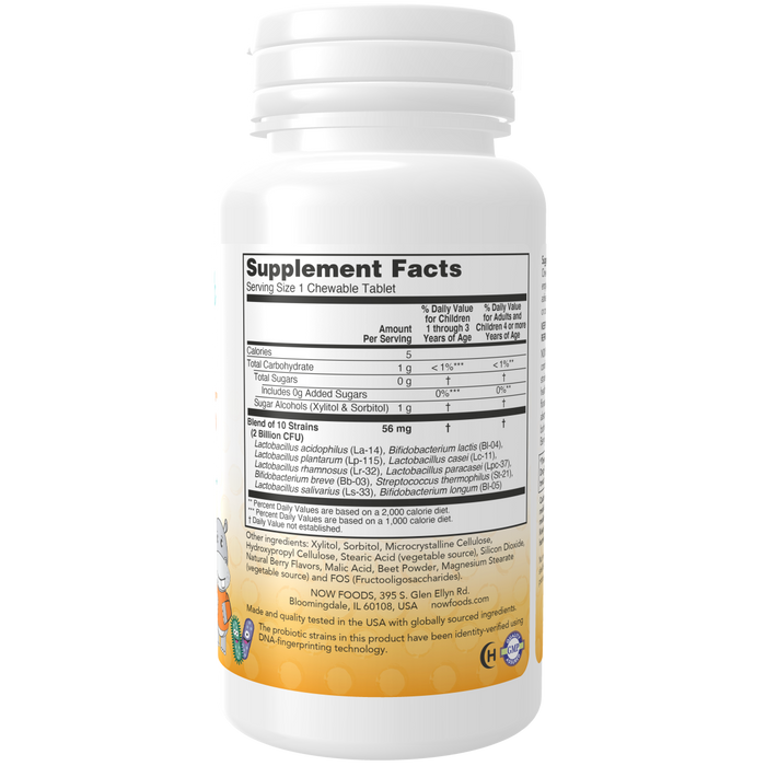Probiotics 10 2billions for Kids (60 chewables) / BerryDophilus Kids