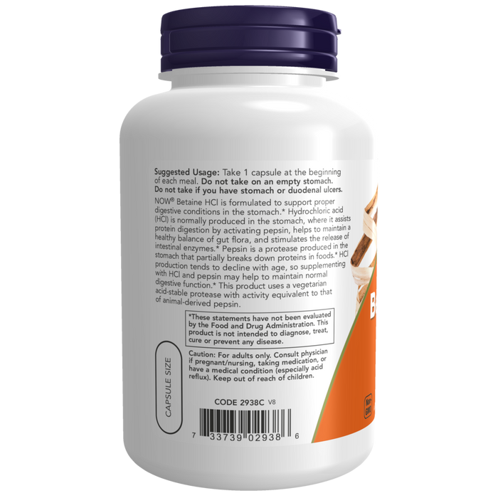Betaina HCl 648 mg (120 veg caps)