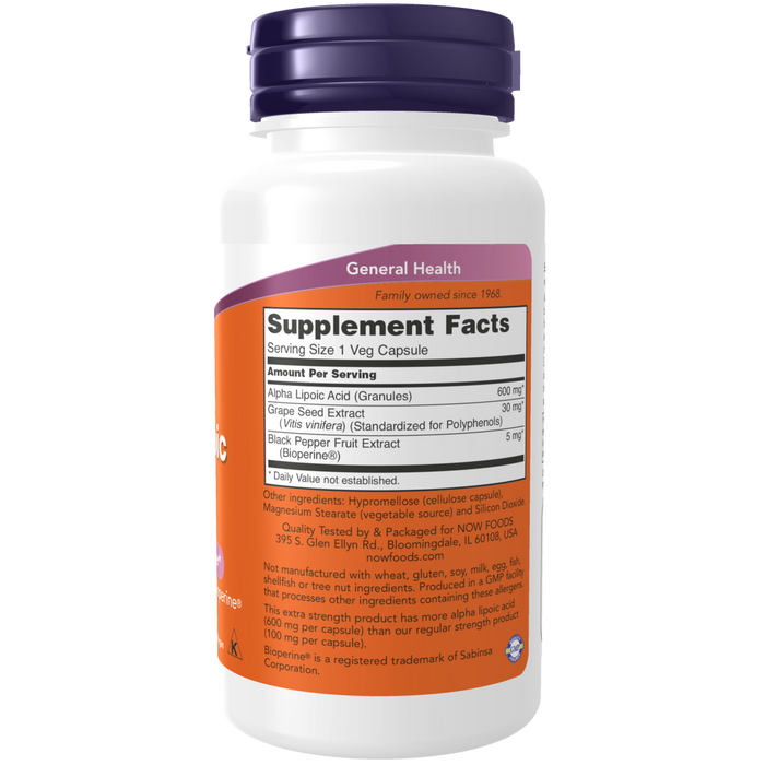 Acido Alfa Lipoico 600 mg (60 veg caps)