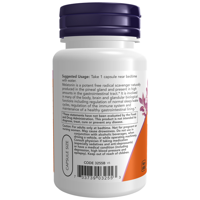 Melatonin 3mg (60 VegCaps)/ Melatonin 3mg