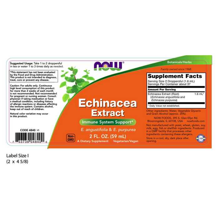 Extracto de Equinacea Liquida (2 fl oz/59ml)