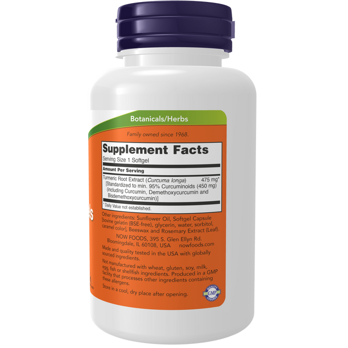 Turmeric and Curcumin 475mg (60 gel capsules) /Turmeric Curcumin soft Gels