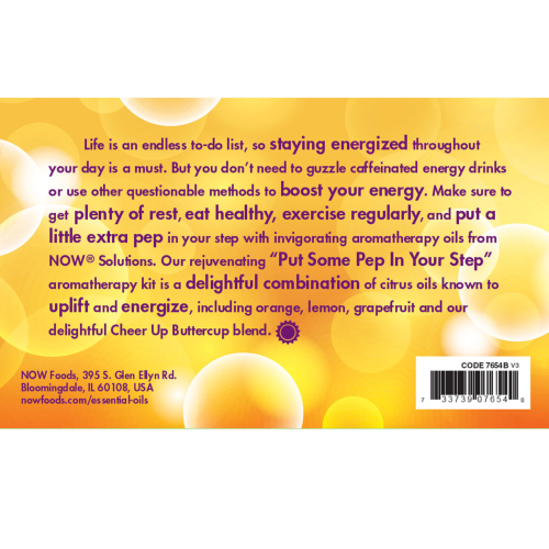 Invigorating Essential Oils Kit (4bottles/10ml) / Put Some Pep in Your Step Essential Oils Kit