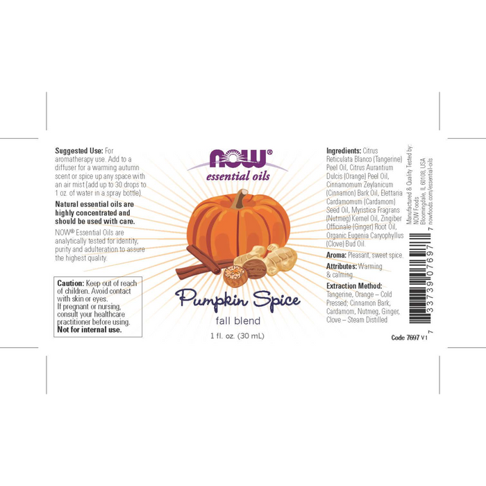 Pumpkin Spice Fall Oil Blend (30ml) / Pumpkin Spice Fall Oil