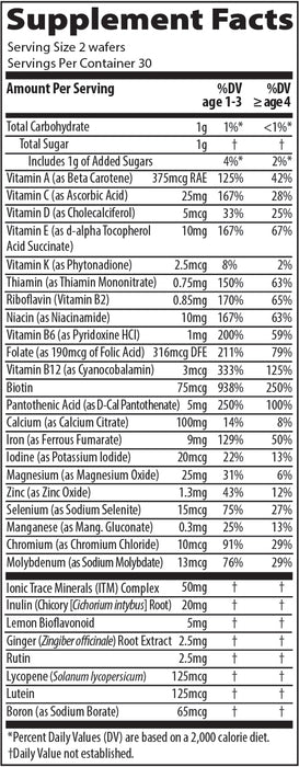 Multivitaminico para Niños Sabor Cereza (60 obleas), Trace Minerals
