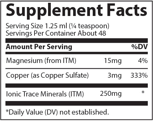 Trace Minerals Ionic Copper 2oz(59ml)