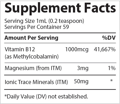 Trace Minerals B12 Ionic 2oz (59ml)