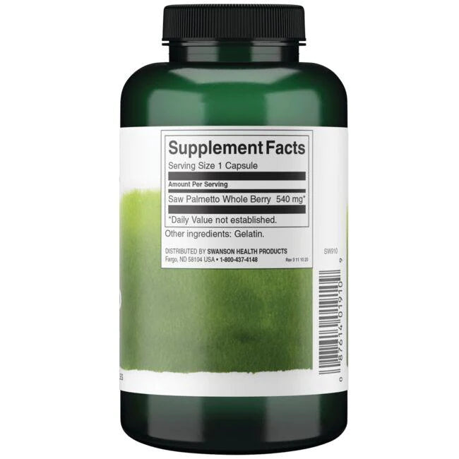 Swanson Saw Palmetto/ Saw Palmetto 540mg 250caps