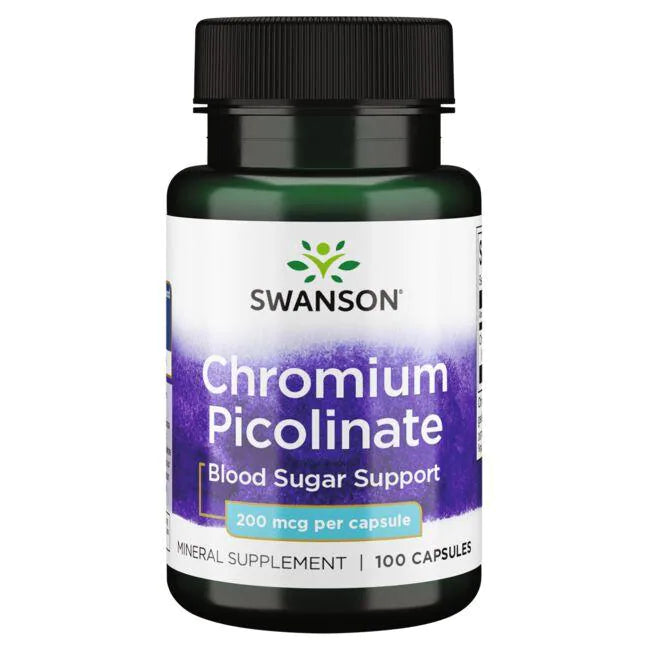 Picolinato De Cromo 200 mcg (100 caps), Swanson
