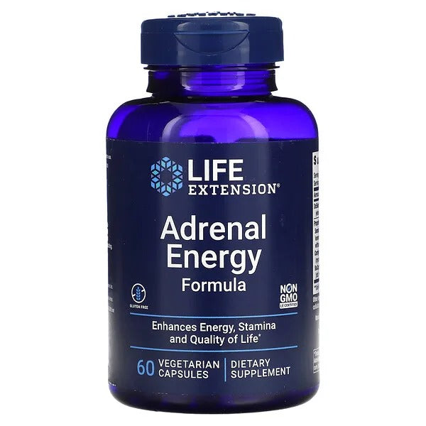 Energia Suprarrenal (60 veg caps), Life Extension
