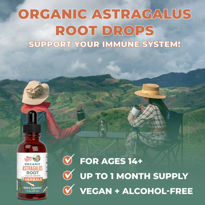 Organic Astragalus Root Herbal Drops 1oz(30ml)