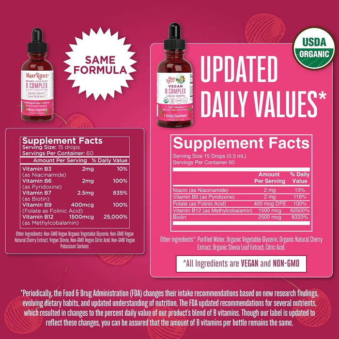 B Complex Drops 1oz (30ml) Mary Ruth