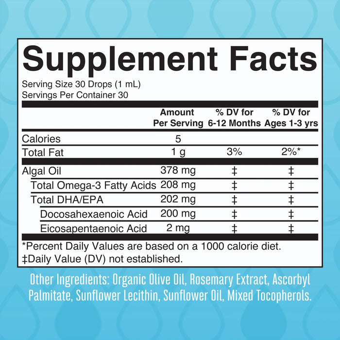 Omega-3 Liquid Drops for Infants and Toddlers 1oz(30ml)