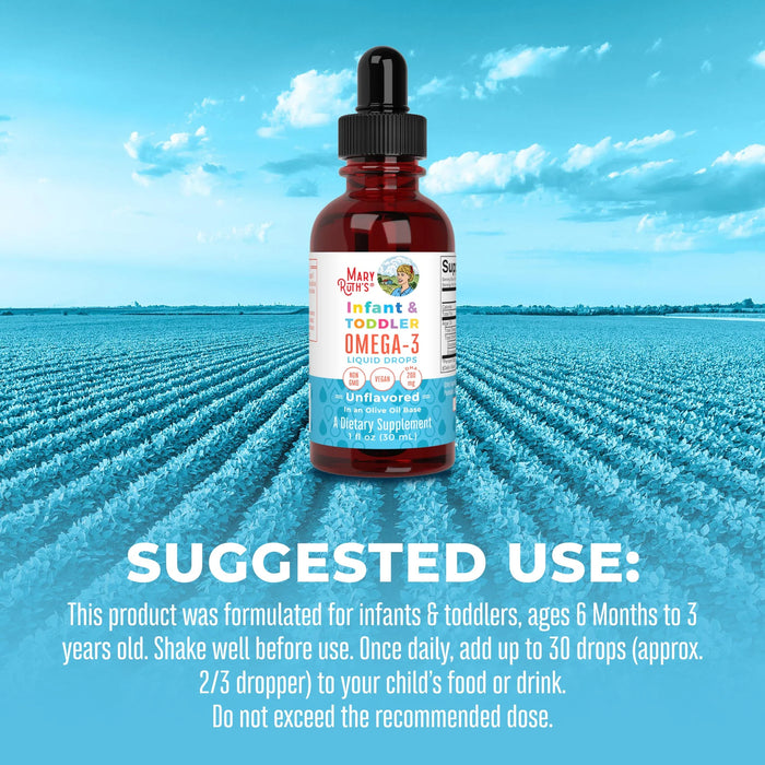 Omega-3 Liquid Drops for Infants and Toddlers 1oz(30ml)