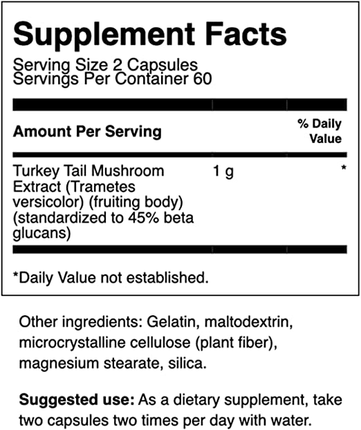 OFERTA 25% Hongo Turkey Tail 500mg (120 caps), Swanson